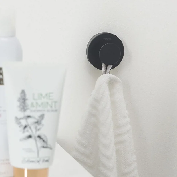 Tiger Urban Large Towel Hook - Black 5 Tiger Urban Large Towel Hook - Black - Image 5