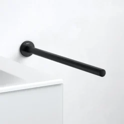 Keuco Plan Fixed Single Towel Rail - Black -The Bathroom Shop 14923370000 d1