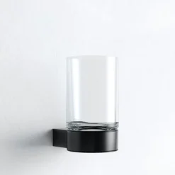 Keuco Plan Tumbler & Holder - Black -The Bathroom Shop 14950379000 d1