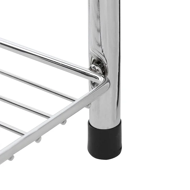 Chrome 3 Tier Bathroom Stand Small/Narrow - Freestanding 1 Chrome 3 Tier Bathroom Stand Small/Narrow - Freestanding