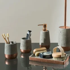 Neptune 200ml Lotion/Soap Dispenser - Concrete & Copper