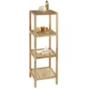 Wenko Norway 4 Tier Household & Bath Shelf - Walnut Wood