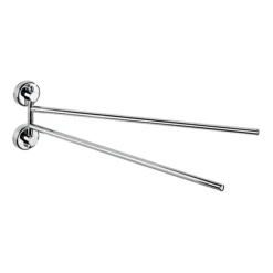 Wenko Power-Loc Sion Double Towel Holder -The Bathroom Shop 19667100 d1