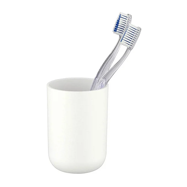 Wenko Brasil White Toothbrush Tumbler 2 Wenko Brasil White Toothbrush Tumbler - Image 2