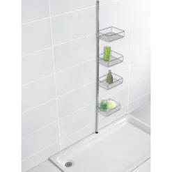 Wenko Domaso Stainless Steel Telescopic 4-Tier Corner Rack Storage -The Bathroom Shop 21736100 d3