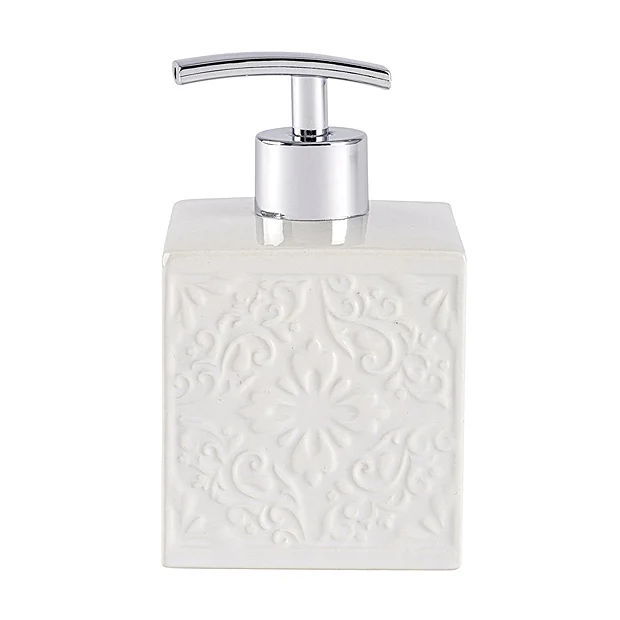 Wenko Cordoba White Ceramic Soap Dispenser 1 Wenko Cordoba White Ceramic Soap Dispenser