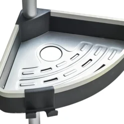 Wenko Wave Telescopic 3-Tier Corner Shelf Storage -The Bathroom Shop 22827100 d4n