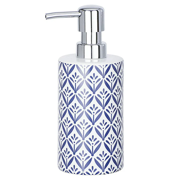 Wenko Lorca Blue Ceramic Soap Dispenser 1 Wenko Lorca Blue Ceramic Soap Dispenser
