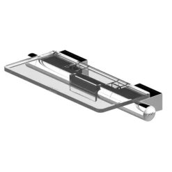 AKW Onyx Large Shelf Chrome