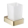 JTP Hix Brushed Brass Tumbler & Holder