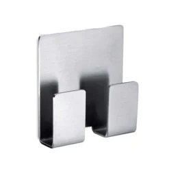 Zack Appeso Double Towel Hook - Stainless Steel