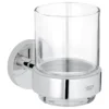Grohe Essentials Glass Tumbler With Holder