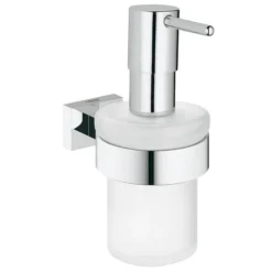 Grohe Essentials Cube Soap Dispenser And Holder