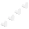 4 X Arezzo Matt White Robe Hooks