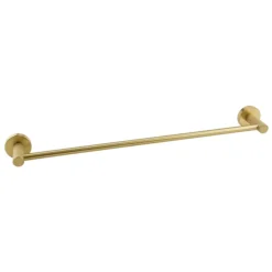 Arezzo 4-Bar Industrial Style Brushed Brass Round Towel Rail
