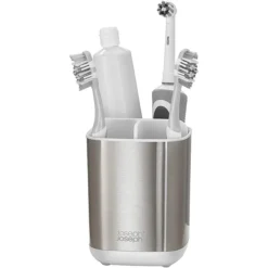 Joseph Joseph EasyStore Steel Toothbrush Holder -The Bathroom Shop 70530 d1