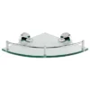 Orion Glass Corner Shelf - Chrome