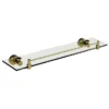 Miller Bond Brushed Brass Glass Shelf