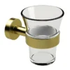 Miller Bond Brushed Brass Tumbler Holder