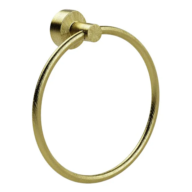 Miller Bond Brushed Brass Towel Ring 1 Miller Bond Brushed Brass Towel Ring