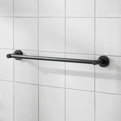 Miller Bond 495mm Black Towel Rail