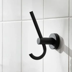 Miller Bond Black Double Robe Hook