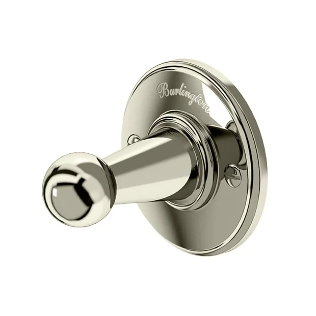 Burlington Wall Mounted Robe Hook - Nickel 1 Burlington Wall Mounted Robe Hook - Nickel