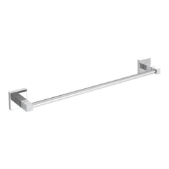 Milan 50cm Wall Mounted Single Towel Rail - Chrome
