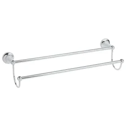 Heritage - Clifton Double Towel Rail - Chrome