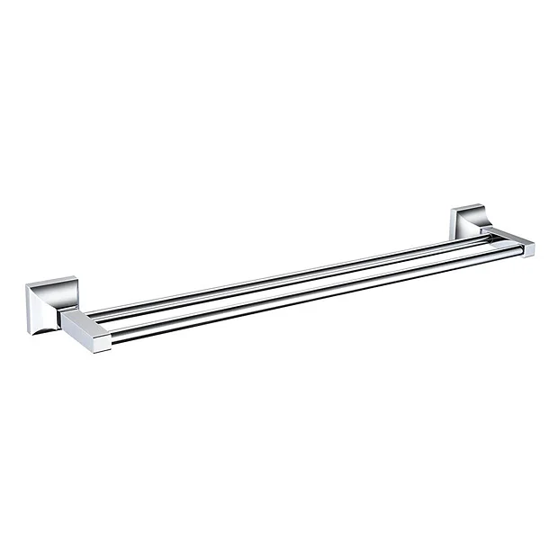 Heritage Chancery Double Towel Rail - Chrome 1 Heritage Chancery Double Towel Rail - Chrome