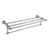 Heritage Holborn Double Bathroom Towel Shelf - Chrome