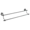 Heritage Holborn Double Towel Rail - Chrome