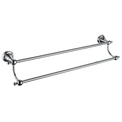 Heritage Holborn Double Towel Rail - Chrome