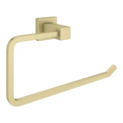 Arezzo Square Towel Ring Brushed Brass -The Bathroom Shop azbb30 d2