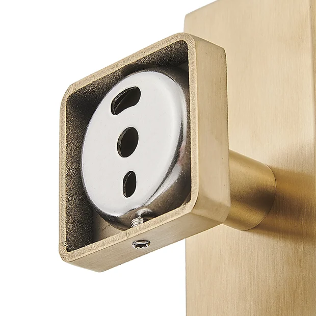 Arezzo Brushed Brass Square Wall Mounted Soap Dispenser 1 Arezzo Brushed Brass Square Wall Mounted Soap Dispenser