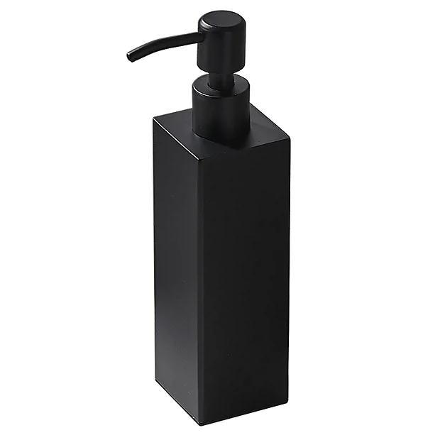 Arezzo Freestanding Square Soap Dispenser Matt Black 2 Arezzo Freestanding Square Soap Dispenser Matt Black - Image 2