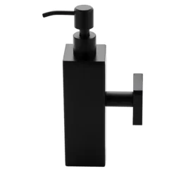 Arezzo Matt Black Square Wall Mounted Soap Dispenser 8 Arezzo Matt Black Square Wall Mounted Soap Dispenser -The Bathroom Shop azsq2mbwd1