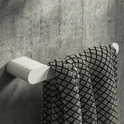 Arezzo Matt White 220mm Towel Rail