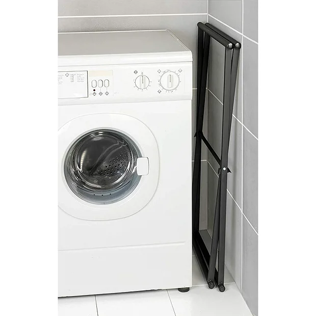 Matt Black Freestanding Foldable Towel Rack 4 Matt Black Freestanding Foldable Towel Rack - Image 4
