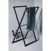 Matt Black Freestanding Foldable Towel Rack