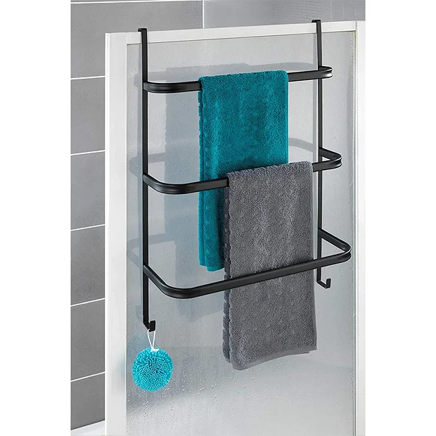 Black Hanging Towel Rack 1 Black Hanging Towel Rack