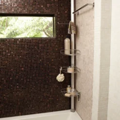 Simplehuman Tension Shower Caddy -The Bathroom Shop bt1062 d3