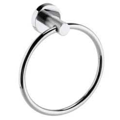 Arezzo Industrial Style Chrome Round Towel Ring