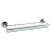 Hudson Reed Traditional Chrome Glass Gallery Shelf