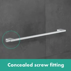 Hansgrohe AddStoris Chrome Single Towel Rail -The Bathroom Shop lifestyle cgb l