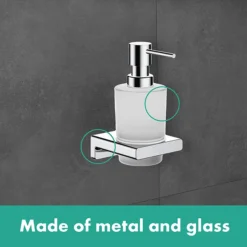 Hansgrohe AddStoris Chrome Soap Dispenser 5 Hansgrohe AddStoris Chrome Soap Dispenser -The Bathroom Shop lifestyle chrome l