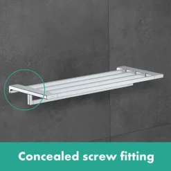 Hansgrohe AddStoris Chrome Towel Rack -The Bathroom Shop lifestyletrh l