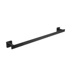 Villeroy & Boch Villeroy And Boch Elements Striking Single Towel Rail - Matt Black