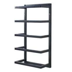 Milan 5 Tier Towel Rack - Matt Black -The Bathroom Shop mil5trbd2