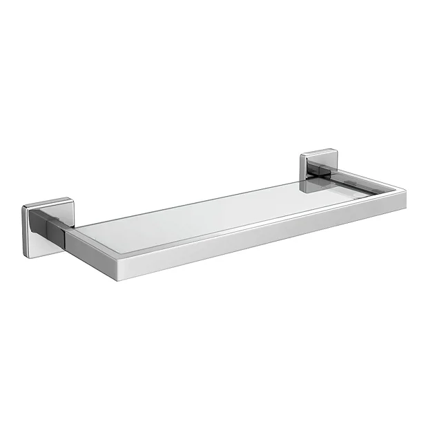 Milan Modern Wall Mounted Glass Shelf 1 Milan Modern Wall Mounted Glass Shelf